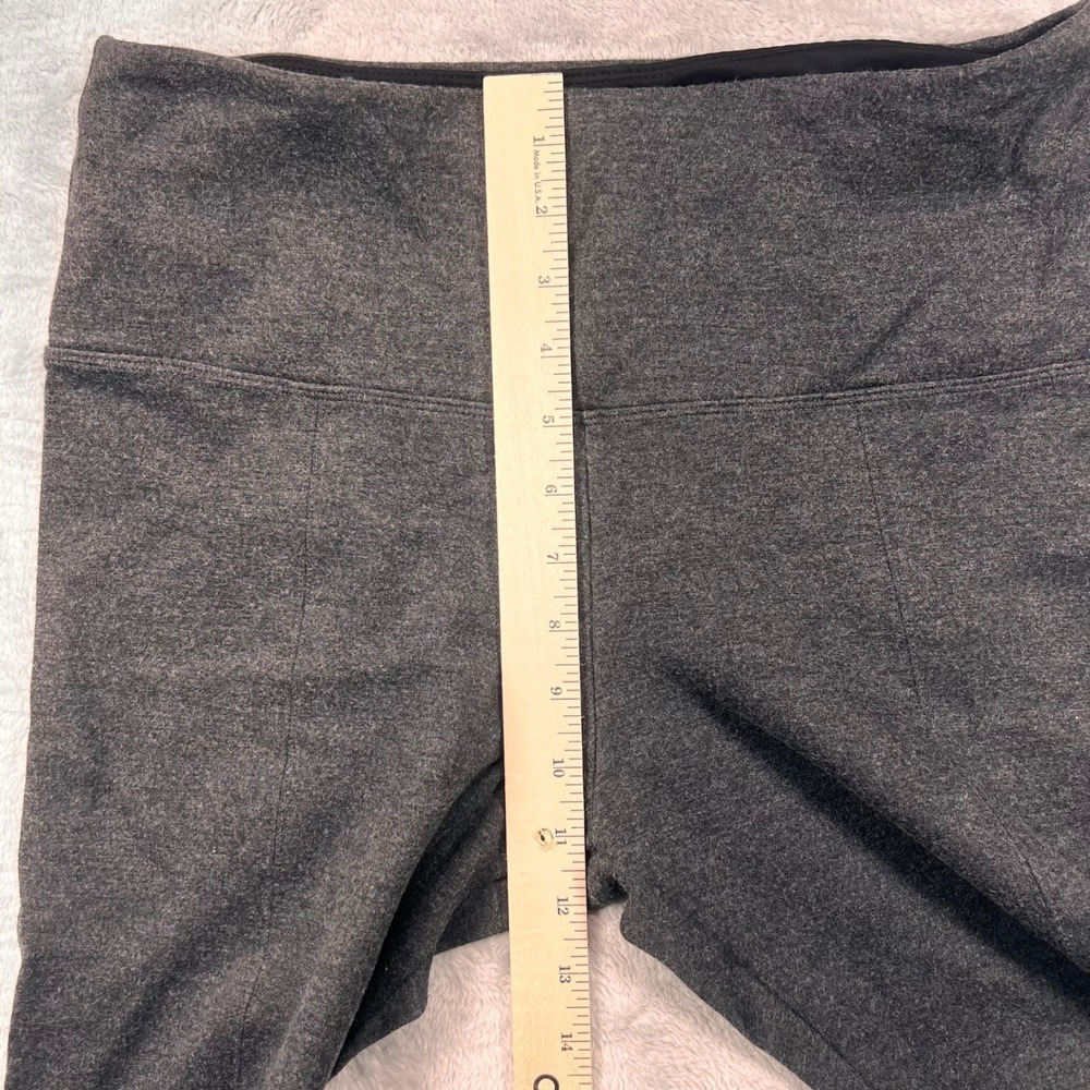 Lysse Womens High Waist Leggings Charcoal Gray Front Seam Large - Picture 5 of 7